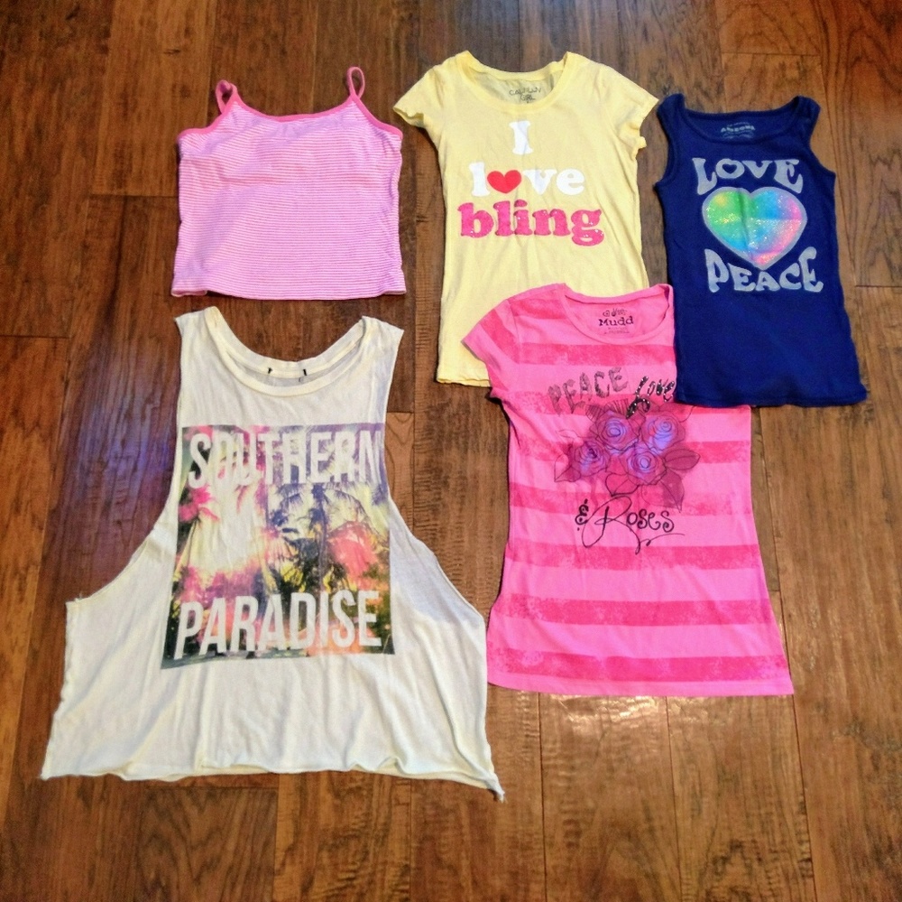 Girls M/10-12 Top Bundle!